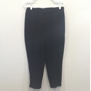 J.Crew Womens Cropped Pants Size 6 Black Classic Corporate Old Money Ankle Work